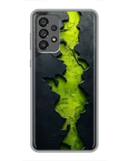Чохол для Samsung Galaxy A73 (5G) з картинкою «Салатовий розлом скелі»