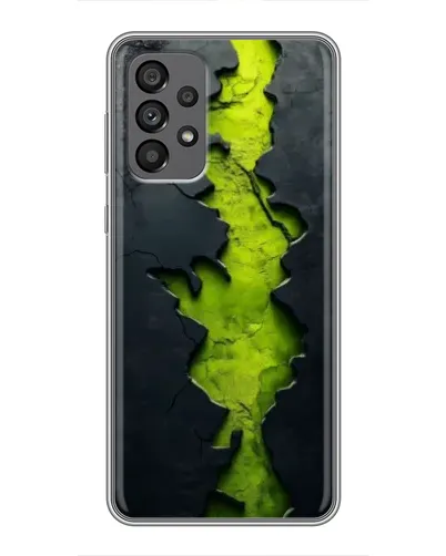 Чехол для Samsung Galaxy A73 (5G) с картинкой «Салатовый разлом скалы»