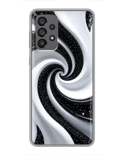 Чехол для Samsung Galaxy A73 (5G) с картинкой «Черно-белая спираль»