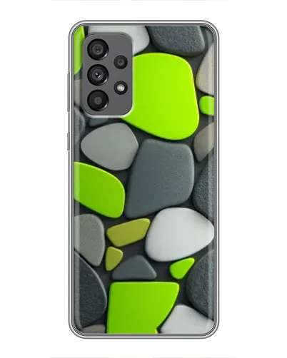 Чехол для Samsung Galaxy A73 (5G) с картинкой «Яркая неоновая галька»