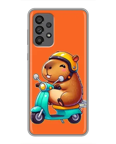 Чехол для Samsung Galaxy A73 (5G) с картинкой «Капибара на скутере» Чехол для Samsung Galaxy A73 (5G) с картинкой «Капибара на скутере»
