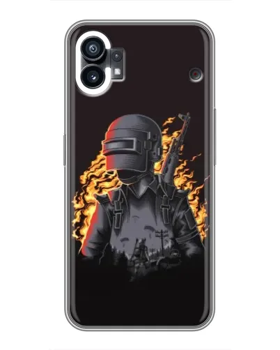 Чохол для Samsung Galaxy F07 з картинкою «PUBG — вогняний силует» Чохол для Samsung Galaxy F07 з картинкою «PUBG — вогняний силует»
