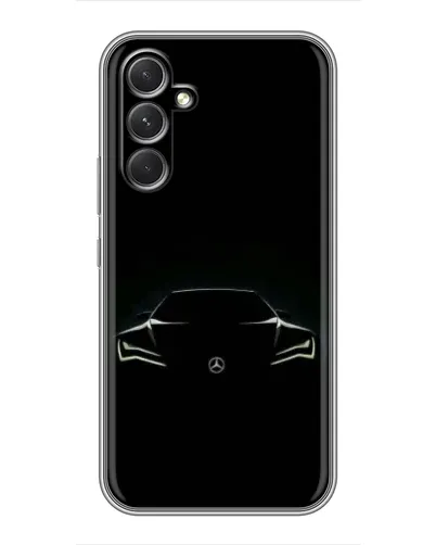 Чохол для Samsung Galaxy F17 з картинкою «Mercedes — силует авто» Чохол для Samsung Galaxy F17 з картинкою «Mercedes — силует авто»