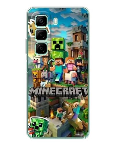 Чехол для Samsung Galaxy F36 с картинкой «Замок Minecraft»