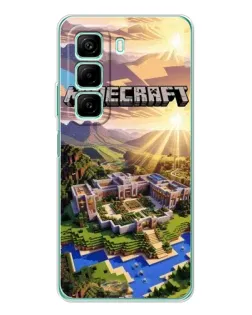 Чехол для Samsung Galaxy F36 с картинкой «Minecraft панорама»