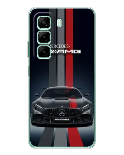 Чехол для Samsung Galaxy F36 с картинкой «Mercedes — белый карбон»