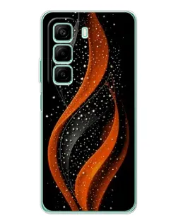 Чехол для Samsung Galaxy F36 с картинкой «Огненная звездная волна»