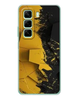 Чехол для Samsung Galaxy F36 с картинкой «Золотые осколки геометрии»
