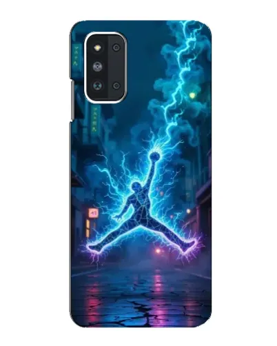 Чехол для Samsung Galaxy F52 5G (E526) с картинкой «Jordan Gold Jumpman»