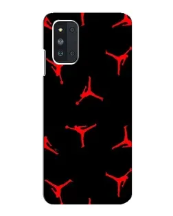 Чехол для Samsung Galaxy F52 5G (E526) с картинкой «Jordan Red Pattern»