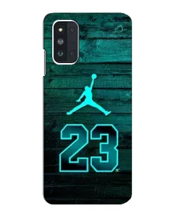 Чехол для Samsung Galaxy F52 5G (E526) с картинкой «Jordan Cyan 23»