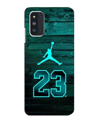 Чехол для Samsung Galaxy F52 5G (E526) с картинкой «Jordan Cyan 23»