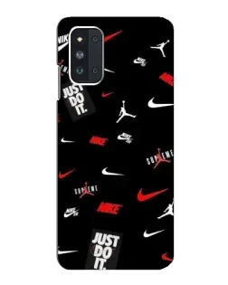 Чехол для Samsung Galaxy F52 5G (E526) с картинкой «Nike Mix Pattern»