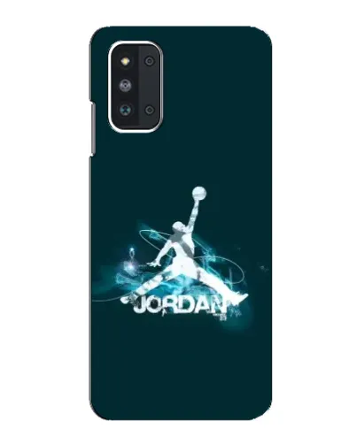 Чехол для Samsung Galaxy F52 5G (E526) с картинкой «Jordan Blue Fire»