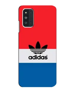 Чехол для Samsung Galaxy F52 5G (E526) с картинкой «Ретро блоки Adidas»
