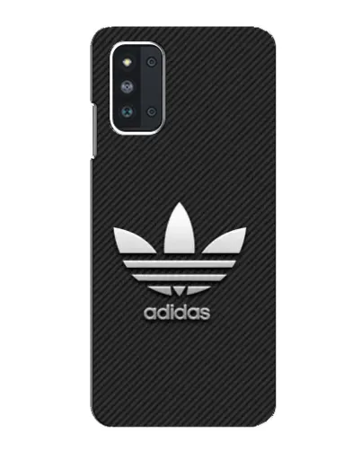 Чехол для Samsung Galaxy F52 5G (E526) с картинкой «Adidas Карбоновая текстура»