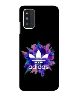 Чехол для Samsung Galaxy F52 5G (E526) с картинкой «Взрыв красок Adidas»