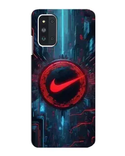 Чехол для Samsung Galaxy F52 5G (E526) с картинкой «Техногенный стиль Nike»