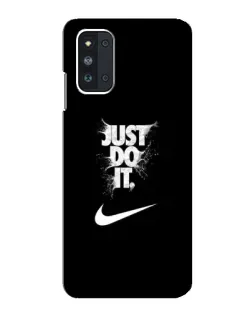 Чехол для Samsung Galaxy F52 5G (E526) с картинкой «Текстовый принт Nike»