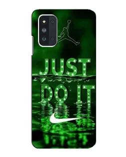 Чехол для Samsung Galaxy F52 5G (E526) с картинкой «Зеленый неоновый Nike»