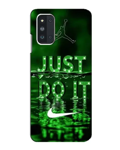 Чехол для Samsung Galaxy F52 5G (E526) с картинкой «Зеленый неоновый Nike»