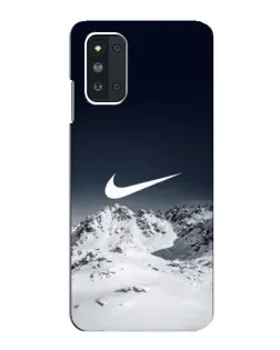 Чехол для Samsung Galaxy F52 5G (E526) с картинкой «Nike — зимние горы»