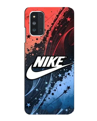 Чехол для Samsung Galaxy F52 5G (E526) с картинкой «Градиентный принт Найк»