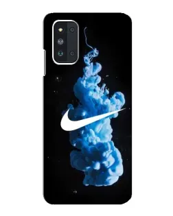 Чехол для Samsung Galaxy F52 5G (E526) с картинкой «Nike и синий дым»