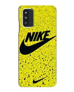 Чехол для Samsung Galaxy F52 5G (E526) с картинкой «Желтый текстурный Nike»