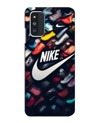 Чехол для Samsung Galaxy F52 5G (E526) с картинкой «Коллекция кроссовок Nike»