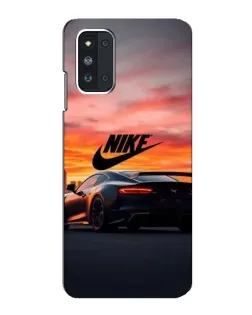 Чехол для Samsung Galaxy F52 5G (E526) с картинкой «Nike и суперкар»