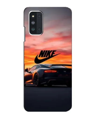 Чехол для Samsung Galaxy F52 5G (E526) с картинкой «Nike и суперкар»