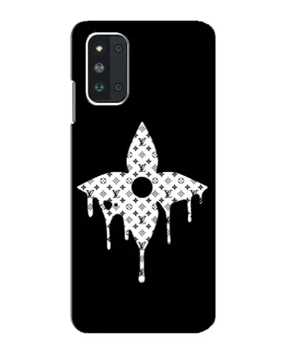 Чехол для Samsung Galaxy F52 5G (E526) с картинкой «Цветочная монограмма»
