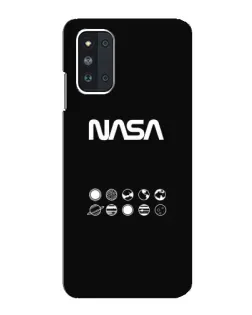 Чехол для Samsung Galaxy F52 5G (E526) с картинкой «NASA — технический принт»