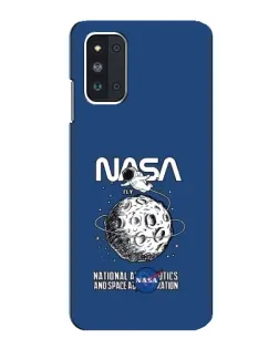 Чехол для Samsung Galaxy F52 5G (E526) с картинкой «NASA — лунная миссия»