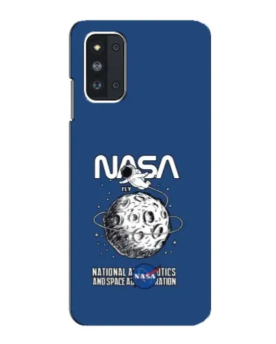 Чехол для Samsung Galaxy F52 5G (E526) с картинкой «NASA — лунная миссия»