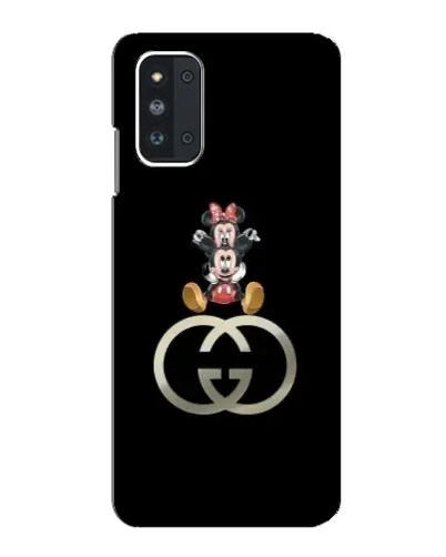 Чехол для Samsung Galaxy F52 5G (E526) с картинкой «Минни Маус на лого»