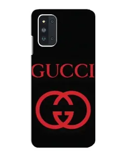 Чехол для Samsung Galaxy F52 5G (E526) с картинкой «Gucci — красный логотип»