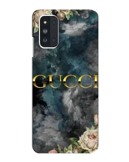 Чехол для Samsung Galaxy F52 5G (E526) с картинкой «Абстрактные цветы Gucci»