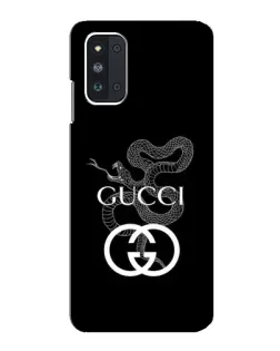 Чехол для Samsung Galaxy F52 5G (E526) с картинкой «Gucci — серебряная змея»