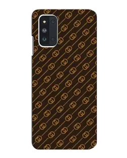 Чехол для Samsung Galaxy F52 5G (E526) с картинкой «Gucci — золотые диагонали»