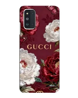 Чехол для Samsung Galaxy F52 5G (E526) с картинкой «Gucci — бордовые розы»
