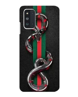 Чехол для Samsung Galaxy F52 5G (E526) с картинкой «Gucci — змея на полосе»