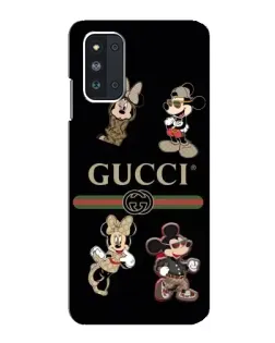 Чехол для Samsung Galaxy F52 5G (E526) с картинкой «Gucci — герои Disney и монограмма»