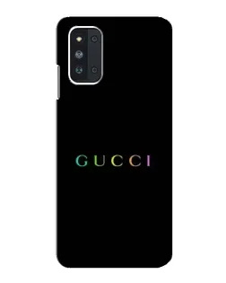 Чехол для Samsung Galaxy F52 5G (E526) с картинкой «Gucci — неоновый минимализм»