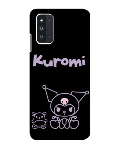 Чехол для Samsung Galaxy F52 5G (E526) с картинкой «Kuromi — черный минимализм»