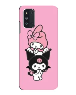 Чехол для Samsung Galaxy F52 5G (E526) с картинкой «My Melody и Kuromi»