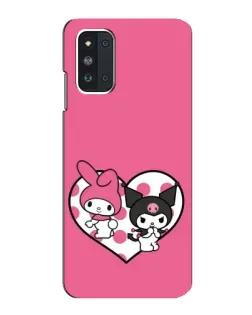 Чехол для Samsung Galaxy F52 5G (E526) с картинкой «Kuromi и My Melody»