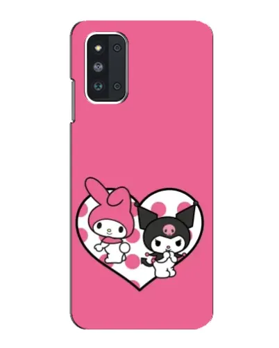 Чехол для Samsung Galaxy F52 5G (E526) с картинкой «Kuromi и My Melody»