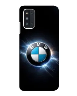 Чехол для Samsung Galaxy F52 5G (E526) с картинкой «BMW — неоновое сияние»